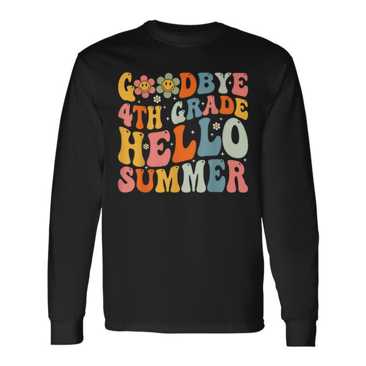 Goodbye 4Th Grade Hello Summer Last Day Of School Boys Long Sleeve T-Shirt T-Shirt