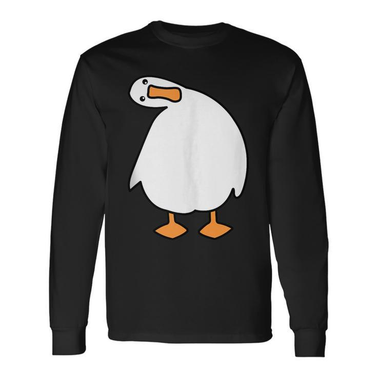 Goose With Crazy Look Long Sleeve T-Shirt