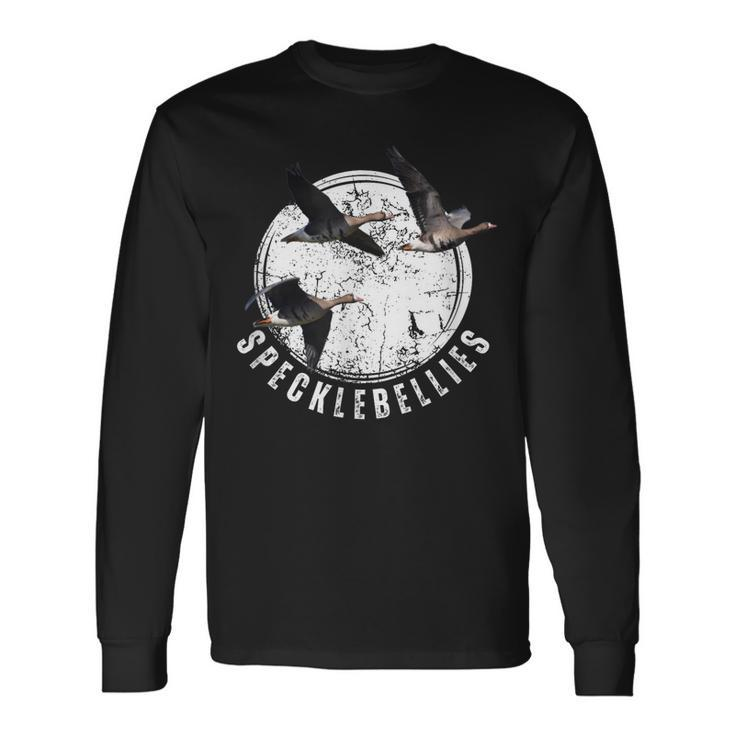 Goose Hunting Specklebellies Bar Belly Goose Long Sleeve T-Shirt T-Shirt Gifts ideas