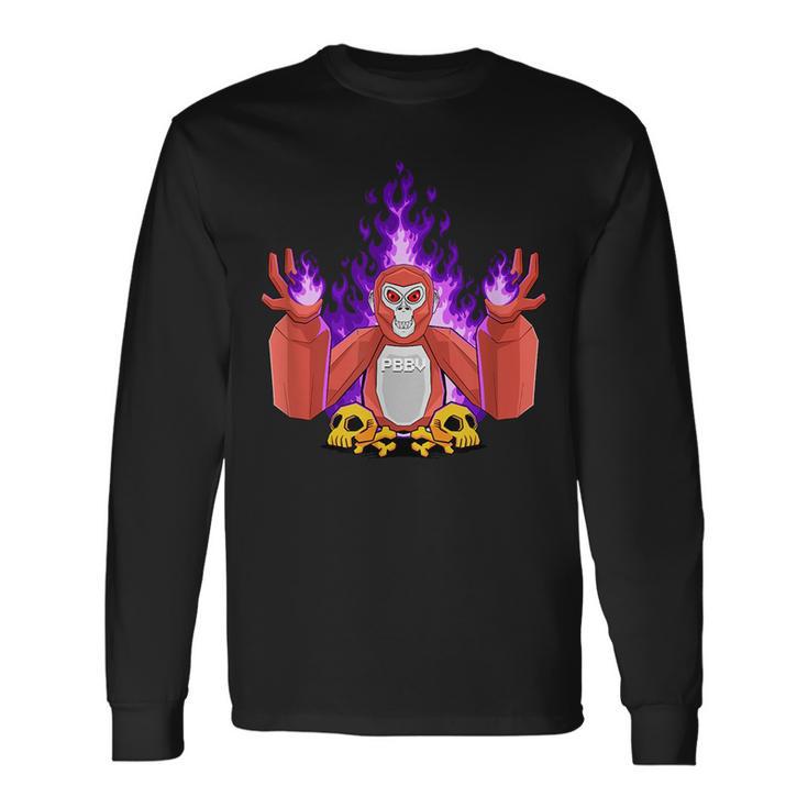 Gorilla Tag Pbbv Ghost Creepypasta Vr Long Sleeve T-Shirt T-Shirt