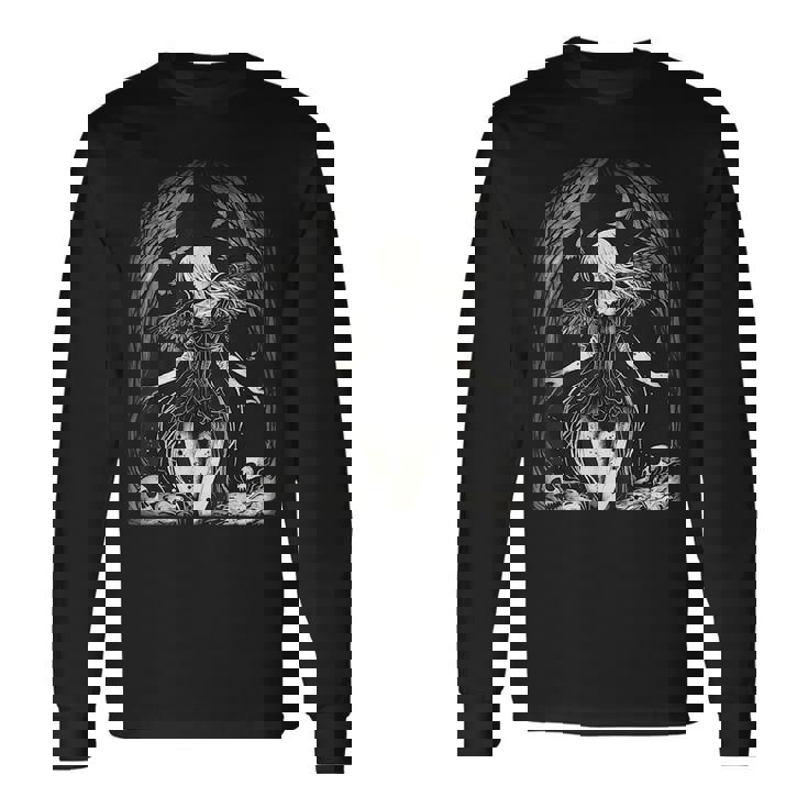 Goth Fairy Dark Witch Forest Gothic Alt Horror Aesthetic Long Sleeve T-Shirt T-Shirt