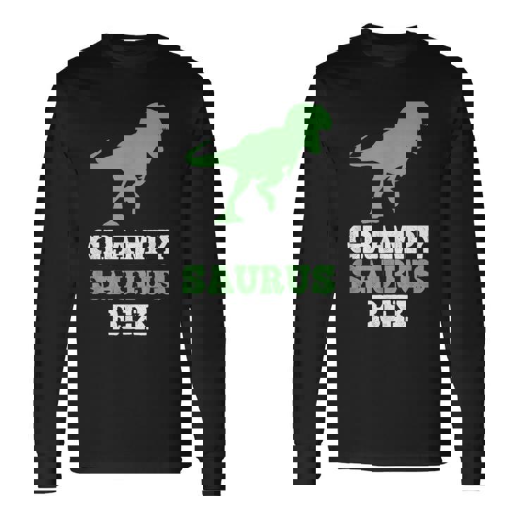 Grampy-Saurus Rex Dino Dinosaur Grampysaurus Long Sleeve T-Shirt