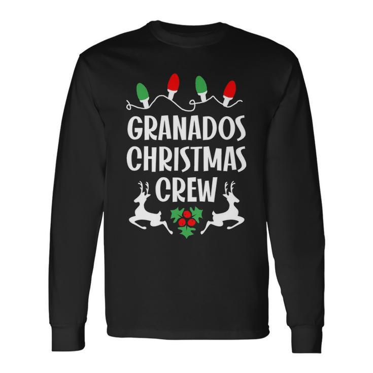 Granados Name Christmas Crew Granados Long Sleeve T-Shirt