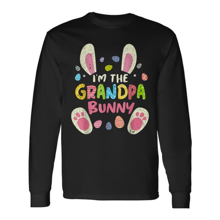 Grandpa Easter Matching Party Bunny Face Long Sleeve T-Shirt T-Shirt