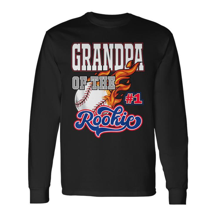 Grandpa Of The Rookie 1 Years Old Team Matching Party Long Sleeve T-Shirt T-Shirt