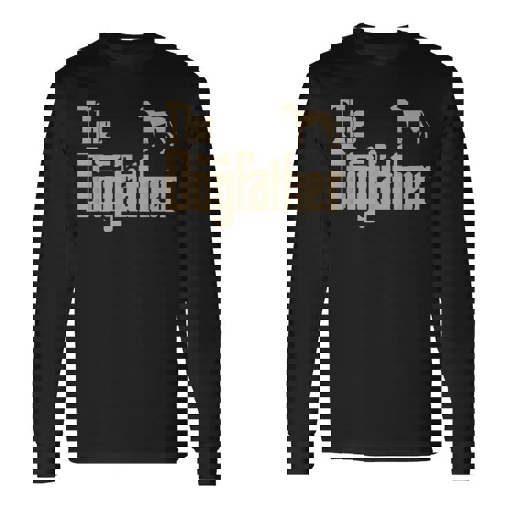 Great Dane Dog Lovers The Dogfather Men Long Sleeve T-Shirt