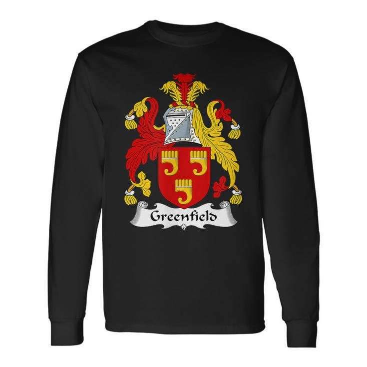 Greenfield Coat Of Arms Family Crest Long Sleeve T-Shirt