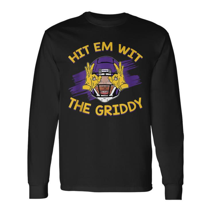 Do The Griddy Griddy Dance Football American Long Sleeve T-Shirt