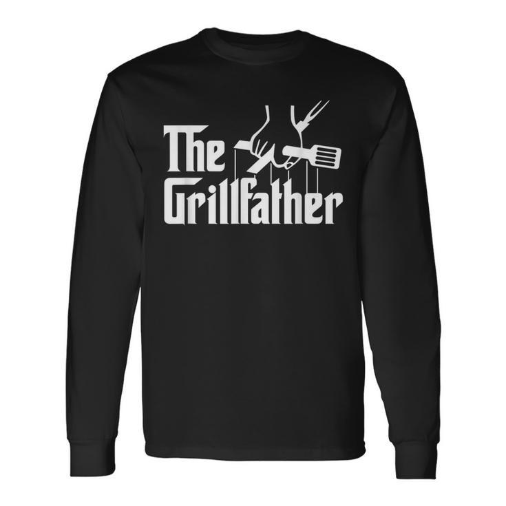 The Grillfather Bbq Grill & Smoker Barbecue Chef Long Sleeve T-Shirt