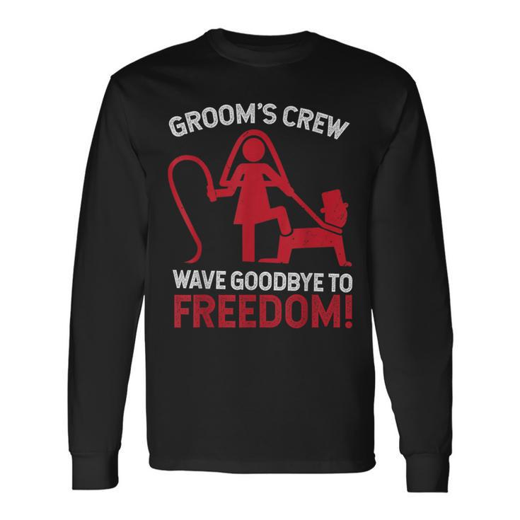 Groom's Crew T Groom Groomsmen Bachelor Party Long Sleeve T-Shirt