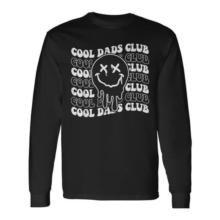 Groovy Hippie Face Cool Dads Club Fathers Day Daddy Long Sleeve T-Shirt T-Shirt