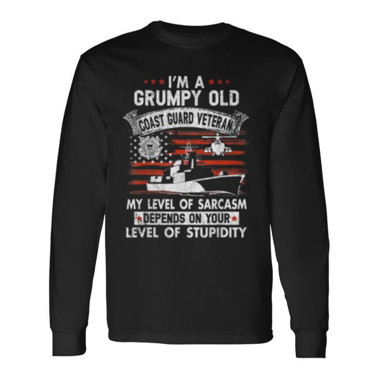 Im A Grumpy Old Coast Guard Veteran Long Sleeve T-Shirt T-Shirt