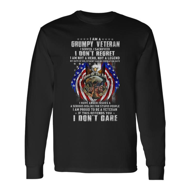 I Am A Grumpy Veteran 19 Long Sleeve T-Shirt