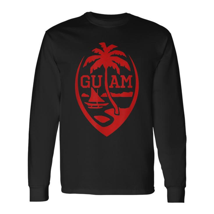 Guam Flag Seal Usa Guamanian Chamorro Long Sleeve T-Shirt T-Shirt