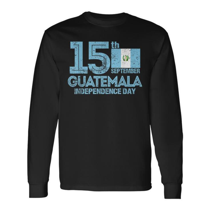 Guatemala Pride Independence 15 September Guatemalan Flag Long Sleeve Gifts ideas