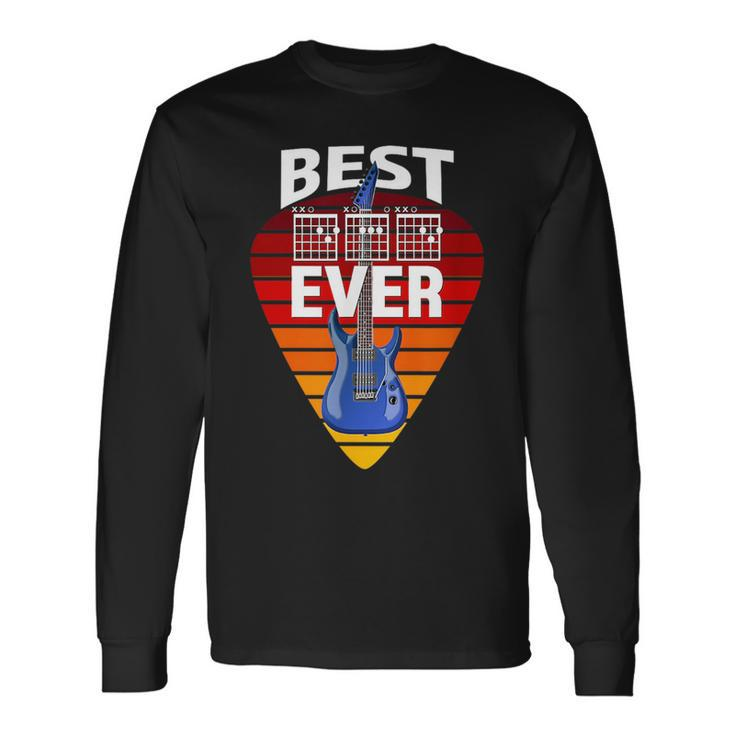Guitarist Father Best Dad Ever Music Tab Chords Long Sleeve T-Shirt T-Shirt
