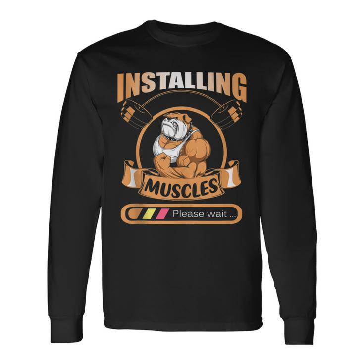Gym Pitbull Weightlifting Fitness Long Sleeve T-Shirt