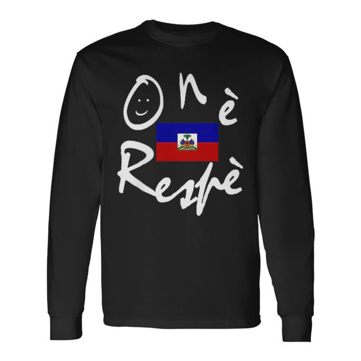 Haiti Independence Flag Pride 1804 Pride Month  Long Sleeve T-Shirt