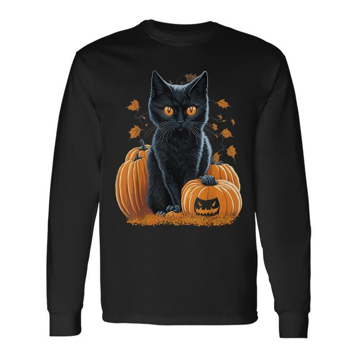 Halloween Cats Cat Halloween Long Sleeve T-Shirt