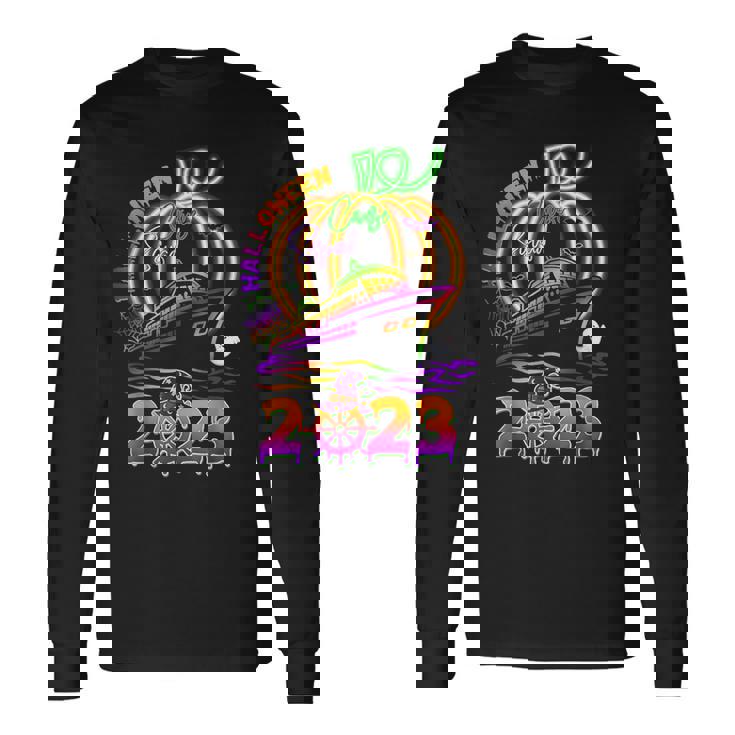 Halloween Cruise Squad 2023 Pumpkin Family Long Sleeve T-Shirt
