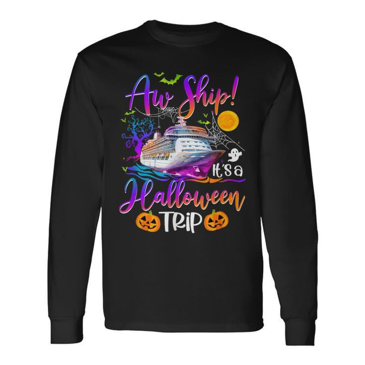 Halloween Cruise Squad Family 2022 Cruising Crew Trip Long Sleeve T-Shirt Gifts ideas