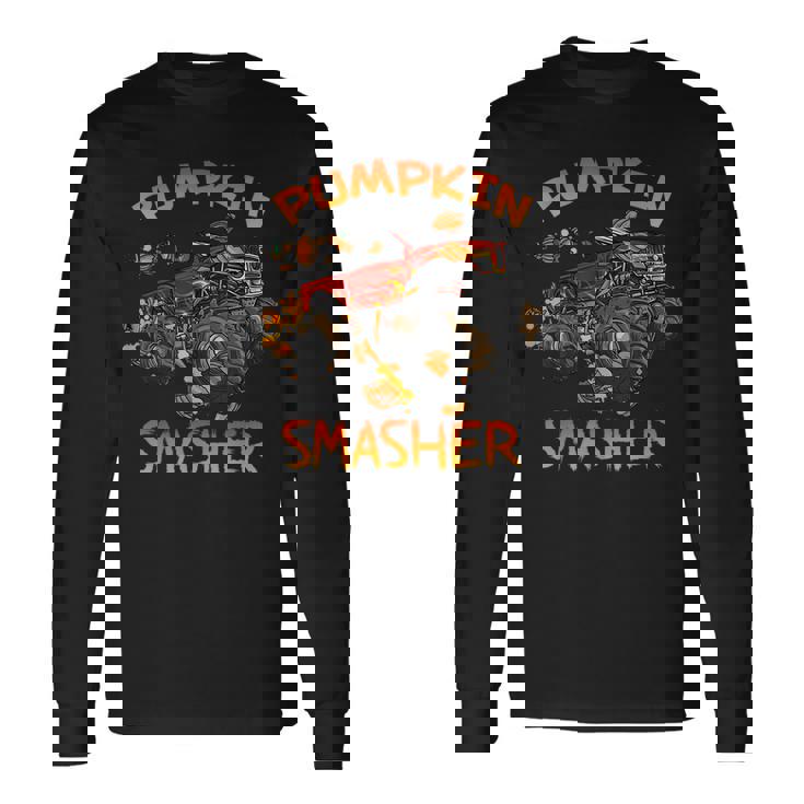 Halloween Pumpkin Smasher Scary Party Halloween Pumpkin Long Sleeve T-Shirt