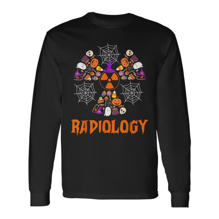 Halloween Radiology X-Ray Tech Radiology Department Long Sleeve T-Shirt Gifts ideas