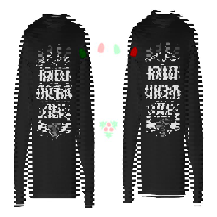 Hamilton Name Santa Hamilton Long Sleeve T-Shirt Seseable UK