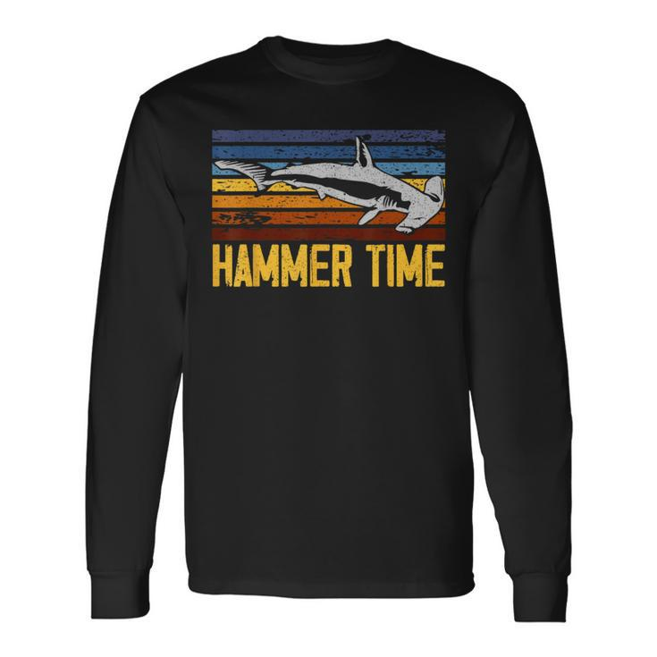 Hammer Time Hammerhead Shark Marine Biology Animal Long Sleeve