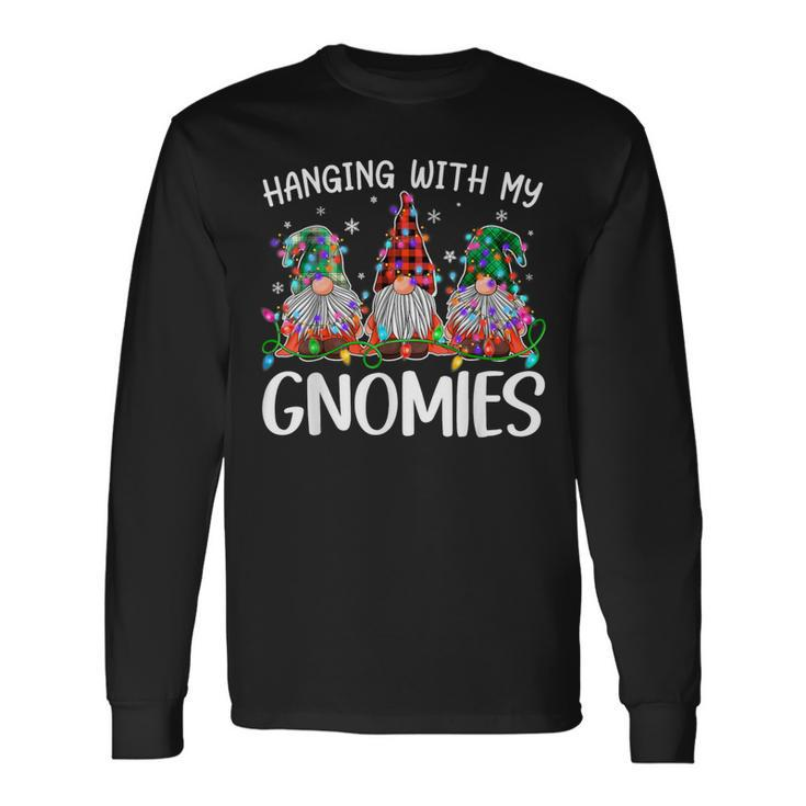 Hanging With My Gnomies Christmas Gnome Ugly Sweater Long Sleeve T-Shirt