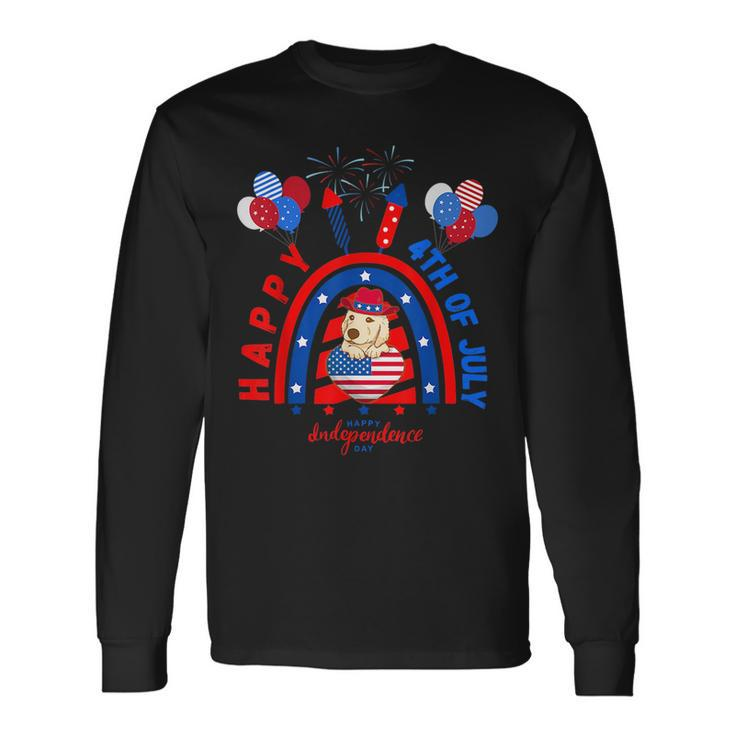 Happy 4Th Of July 2023 For Dog 4Th Of July 2023 Long Sleeve T-Shirt