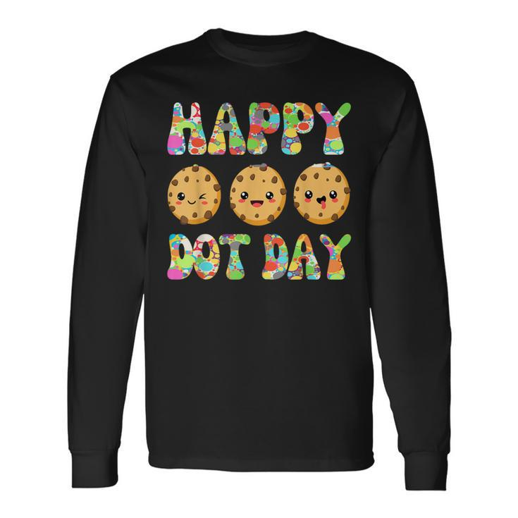 Happy Dot Day Internation Dot Day Cute Colorful Dot Cookies Long Sleeve T-Shirt