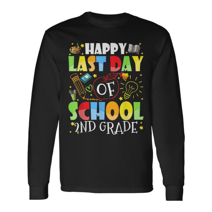 Happy Last Day Of School 2Nd Grade Hello Summer Long Sleeve T-Shirt T-Shirt