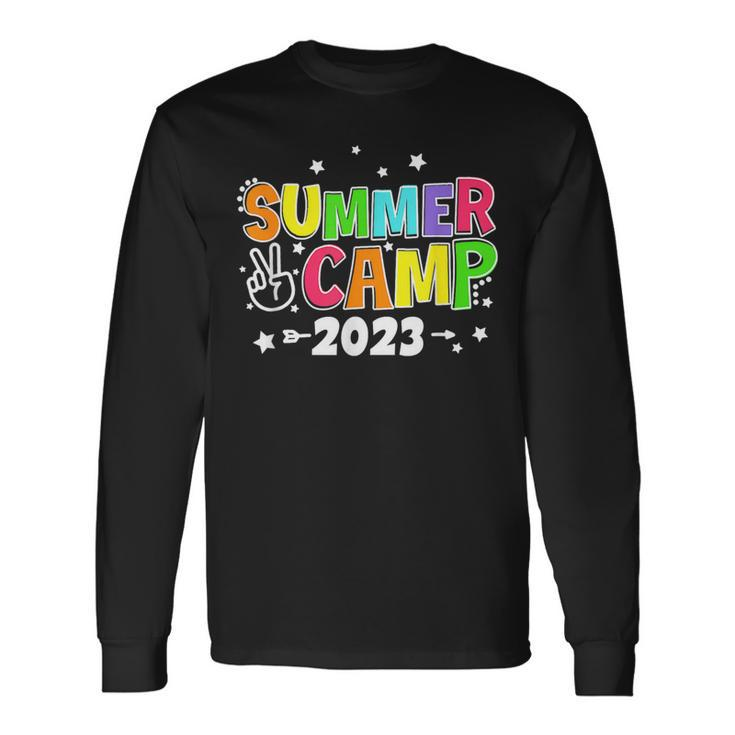 Happy Summer Camp Love Outdoor Activities For Boys Girls Long Sleeve T-Shirt
