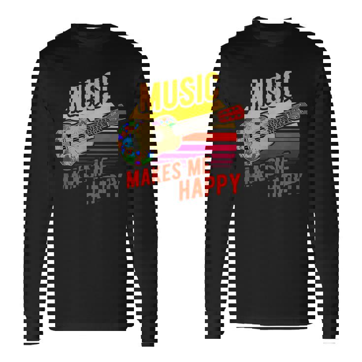 Hawaii Costume Ukulelist Ukulele Music Ukulele Long Sleeve T-Shirt