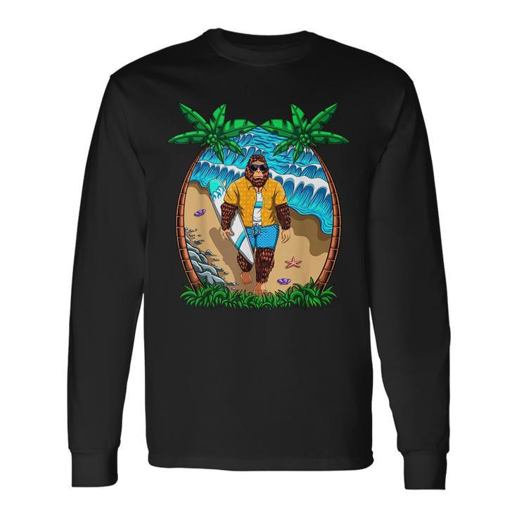 This Is My Hawaiian Bigfoot Sasquatch Surf Vacation Sasquatch Long Sleeve T-Shirt T-Shirt