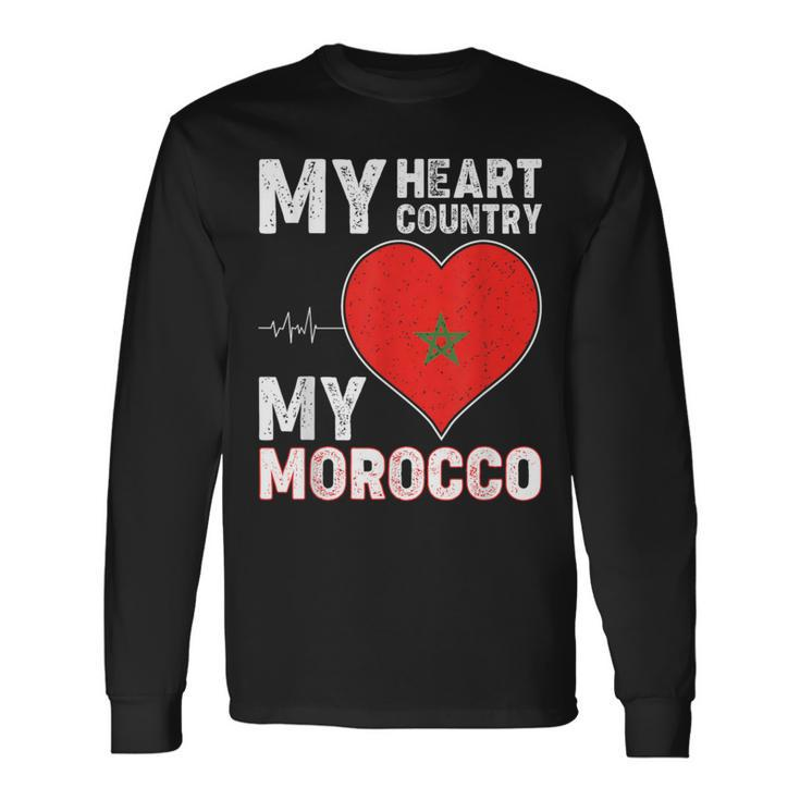 My Heart Country My Morocco For Moroccan Lovers Long Sleeve T-Shirt