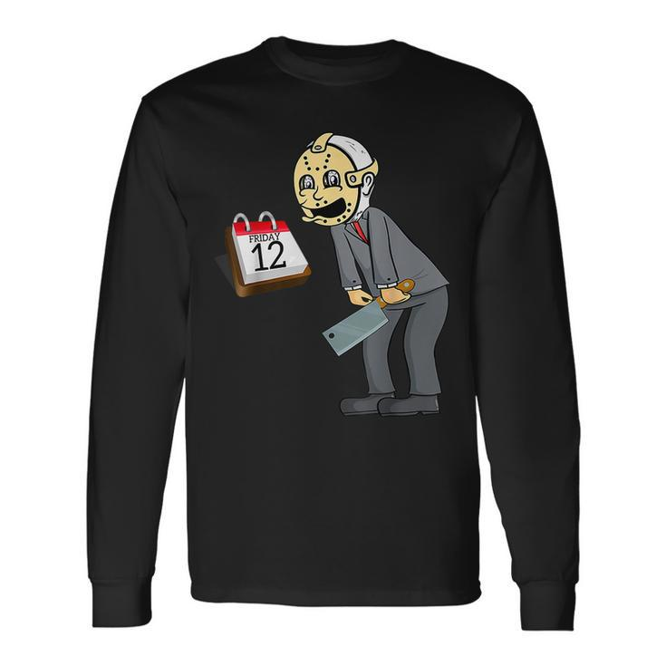 Hilarious Friday 12Th Horror Movie Parody Parody Long Sleeve T-Shirt