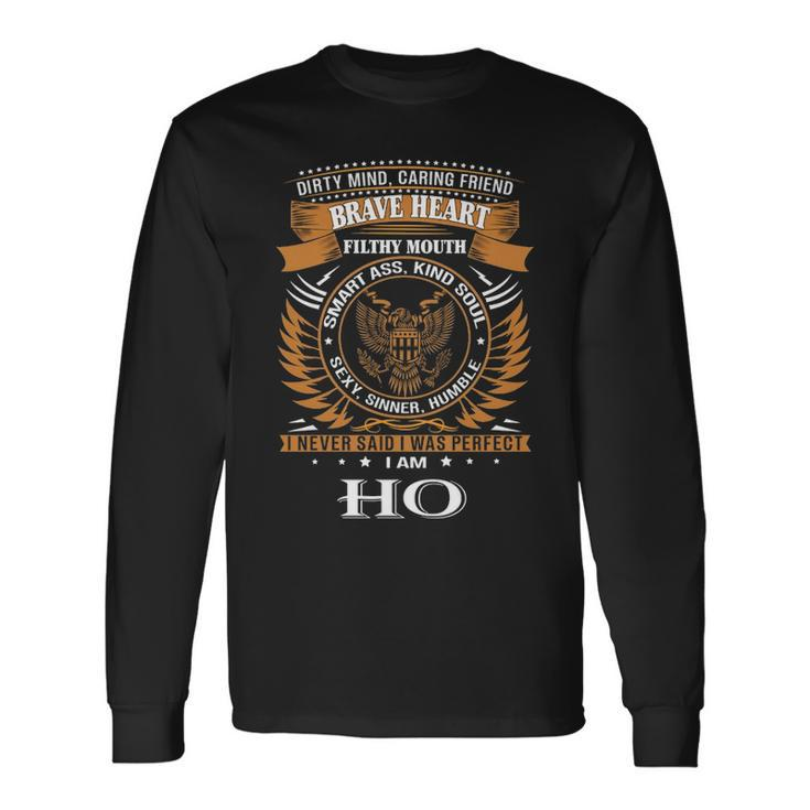 Ho Name Ho Brave Heart V2 Long Sleeve T-Shirt