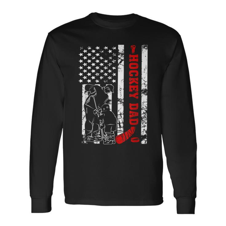 Hockey Dad Father Day Long Sleeve T-Shirt T-Shirt