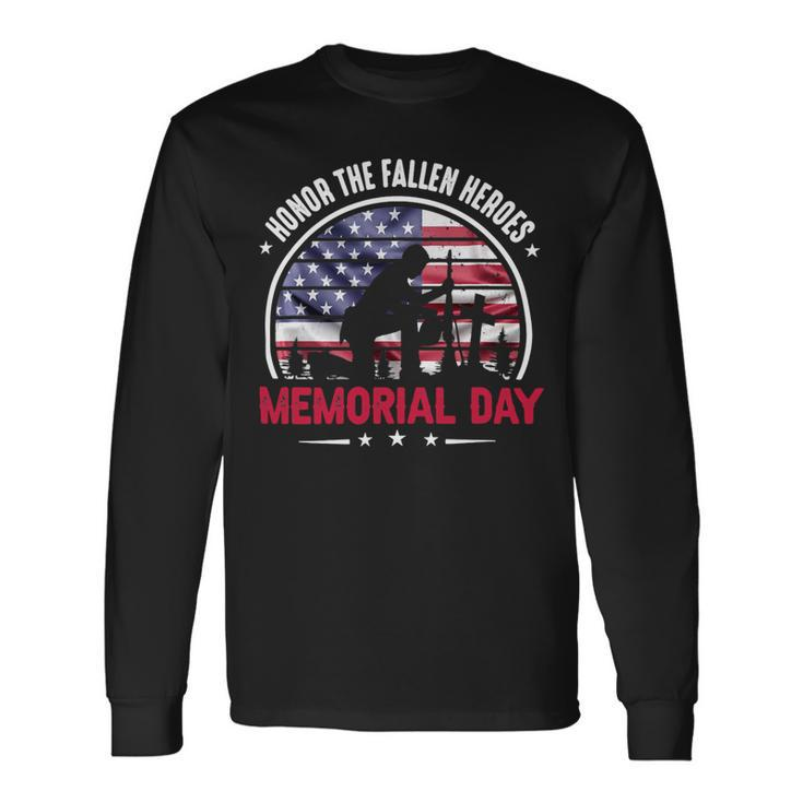 Honor The Fallen Thank The Living Veterans Day 279 Long Sleeve T-Shirt