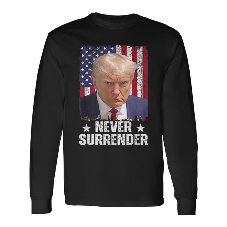 Hot Wanted Save America 2024 Never Surrender Long Sleeve T-Shirt