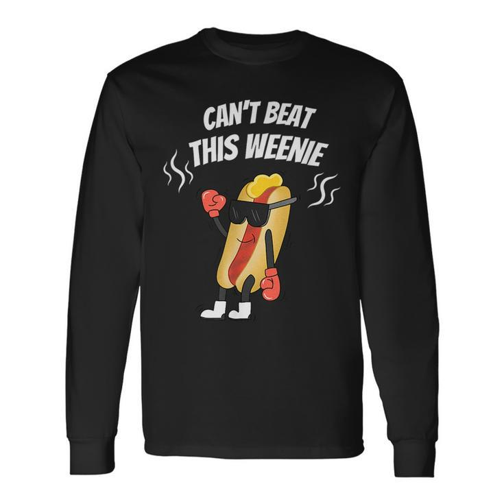 Hotdog Can’T Beat This Weenie Boxer Mullet Cool Bbq Boxer Long Sleeve T-Shirt T-Shirt