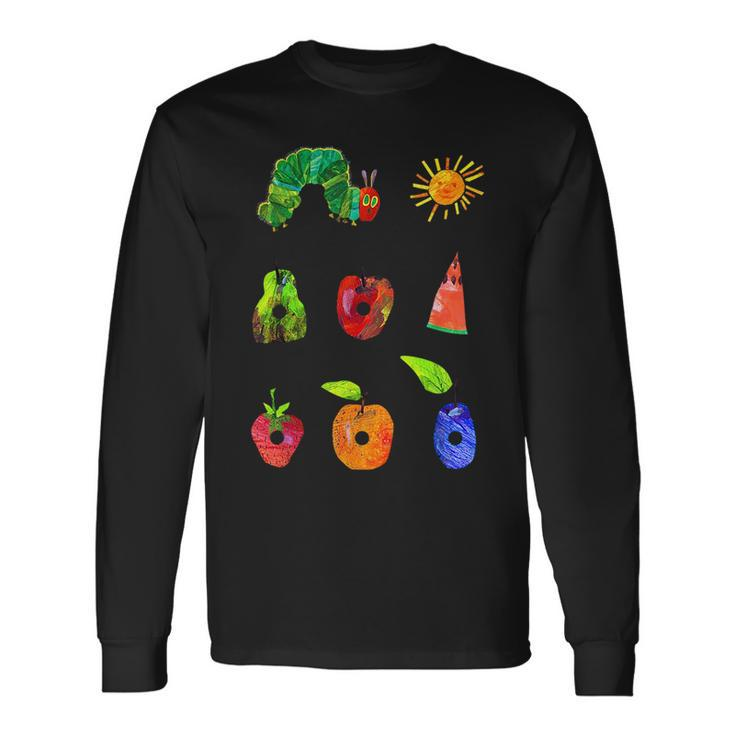 Hungry Caterpillar Book Lover Vintage For Long Sleeve T-Shirt