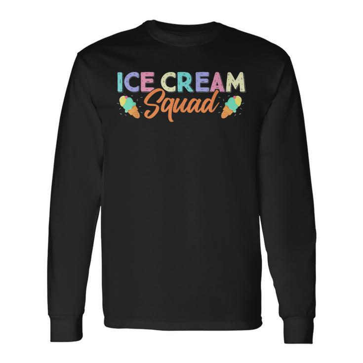 Ice Cream Squad Summer Lover Popsicle Sweet Tooth Long Sleeve T-Shirt T-Shirt