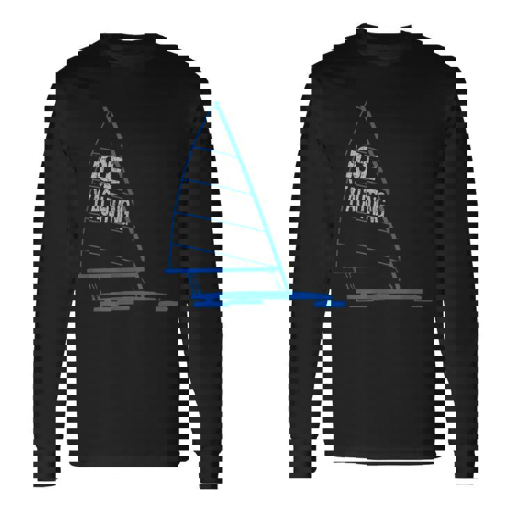 Ice Yachting Ice Boating Graphic Long Sleeve T-Shirt
