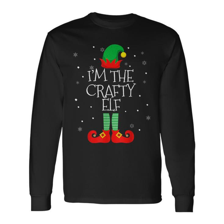 I'm The Crafty Elf Family Matching Christmas Costume Long Sleeve T-Shirt Gifts ideas