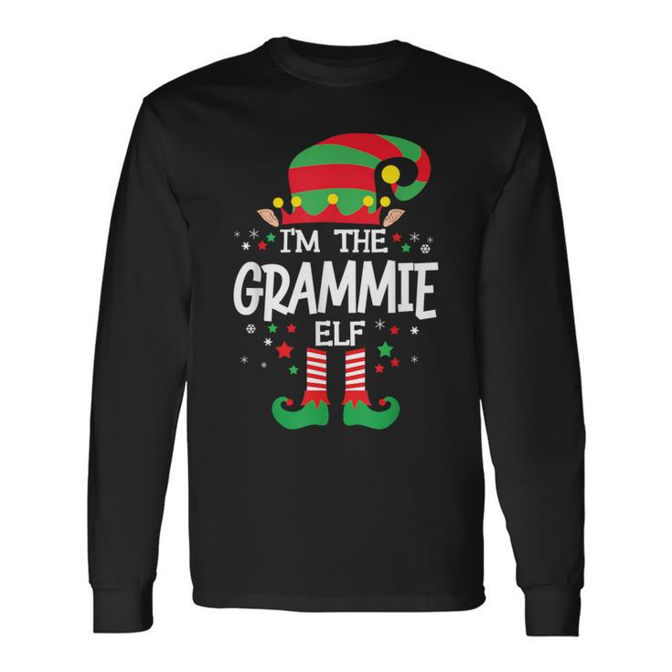 I'm The Grammie Elf Family Group Matching Christmas Pajama Long Sleeve T-Shirt