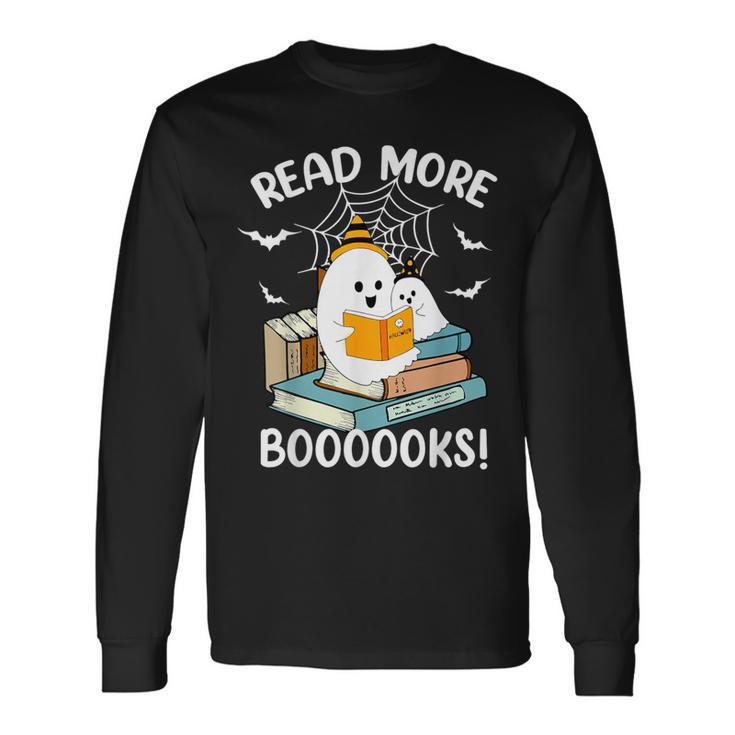 I'm Really A Ghost Read More Boooooks Cute Ghost Books Lover Long Sleeve T-Shirt