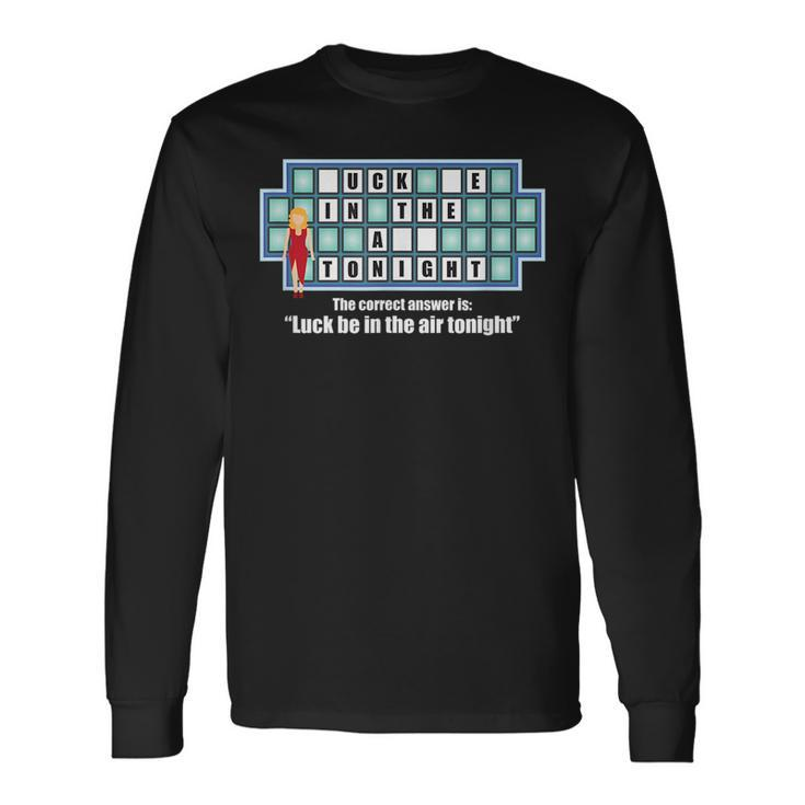 Inappropriate Adult Humor Quiz Puzzle Game Show Meme Long Sleeve T-Shirt T-Shirt